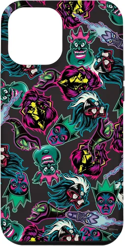 Vista 25 de Funda con estampado de neón malvado de villanos de Disney para iPhone 16
