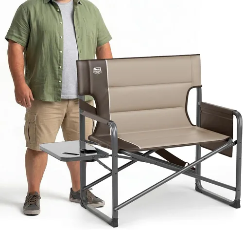 Vista 16 de TIMBER RIDGE Silla de directores extra ancha, sillas de camping plegables