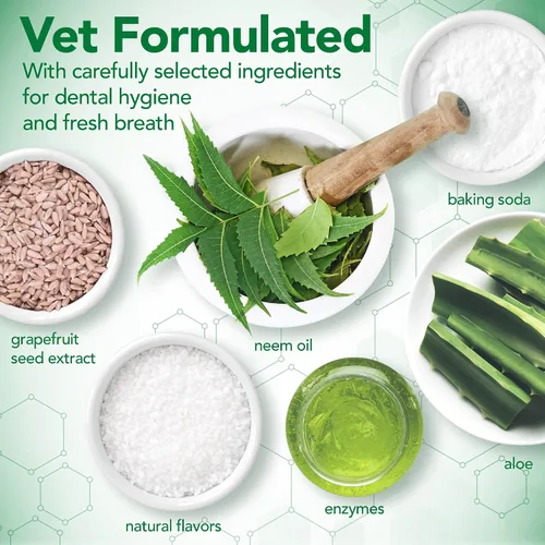 Vista 4 de Vet's Best Enzymatic - Pasta de dientes para perros, gel de limpieza dental y aliento fresco, formulado por veterinarios, tubos de 3.5 onzas
