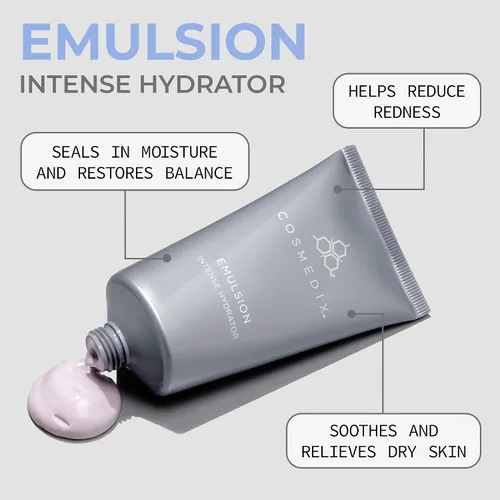 Vista 2 de COSMEDIX Emulsion - Hidratante facial intenso para el cuidado diario de la piel, hidrata e hidrata la piel seca, alivio del enrojecimiento