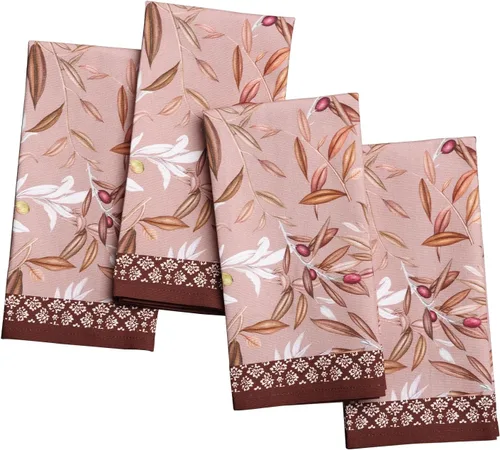 Vista 81 de Maison d' Hermine Juego de 4 servilletas de tela 100% algodón, suaves y duraderas, servilletas cuadradas reutilizables para uso diario, lavables