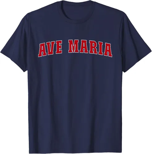 Vista 65 de Ave Maria FL Florida - Camiseta, Negro