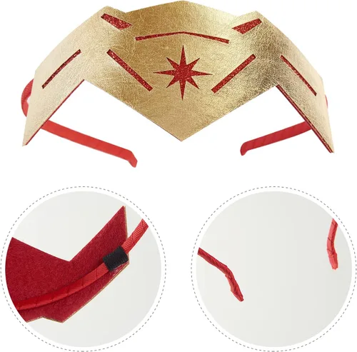 Vista 2 de Carkno Disfraz de tiara para niñas, diadema de superhéroe para mujer, accesorios de disfraces de Halloween