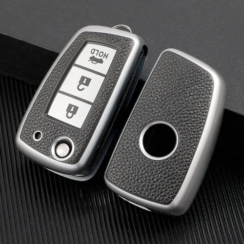Vista 5 de Leather TPU Car Key Case Cover, for Nissan X-Trail T32 Juke F15 Qashqai J11 Murano Tiida Maxima Altima Quest Livina Nismo