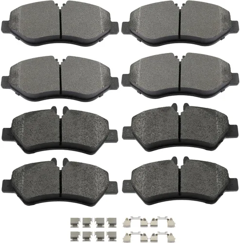 Vista 15 de SCITOO Juego de pastillas de freno de cerámica delanteras y traseras D374 D465 para Acura CL 1997-1999, Honda Civic 2002-2003 2006-2011, para Honda