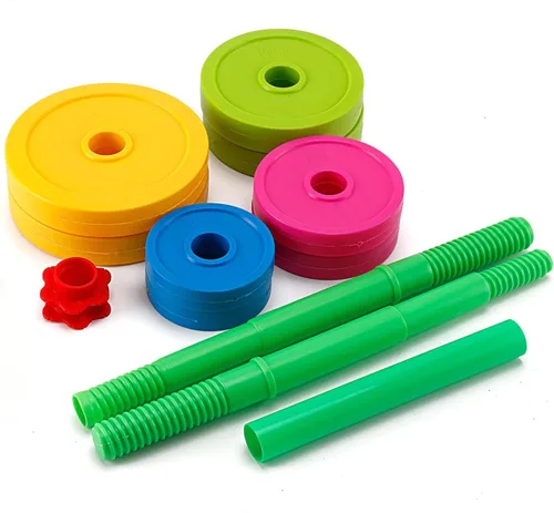 Vista 7 de Juego de pesas ajustables para llenar con arena o agua, para niños