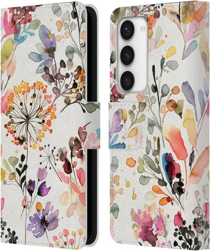 Vista 255 de Head Case Designs Officially Licensed Ninola Beige Wild Grasses Leather Wallet Case Compatible with Samsung Galaxy A07 4G