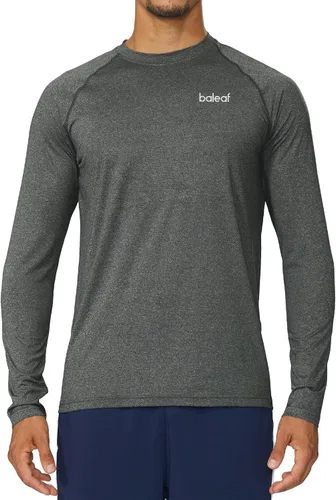Vista 2 de Camisas Baleaf de manga larga para correr, para entrenamiento de atletismo, para hombre