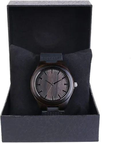 Vista 7 de Reloj de madera grabado casual, hecho a mano, reloj de madera para diferentes miembros de la familia, papá, mamá, hijo, hija, esposo, esposa
