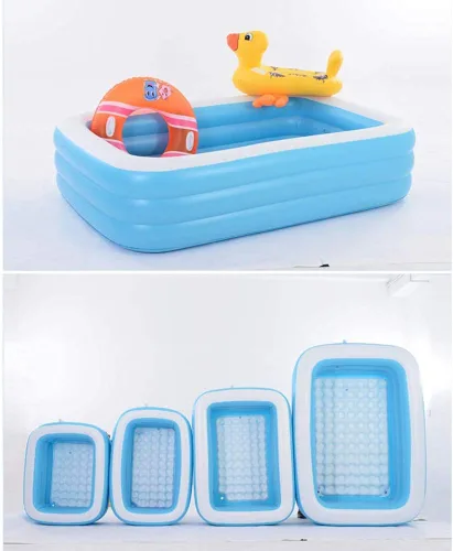Vista 2 de Centro de natación Familiar, acuario, Piscina inflable, Piscina de salón Rectangular, 4.9 ft