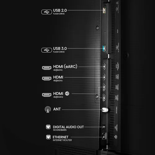Vista 16 de Hisense Serie S7N CanvasTV QLED 4K de 85 pulgadas, Dolby Vision HDR Google Smart TV (85S7N, modelo 2025) - 144Hz, modo artístico, panel