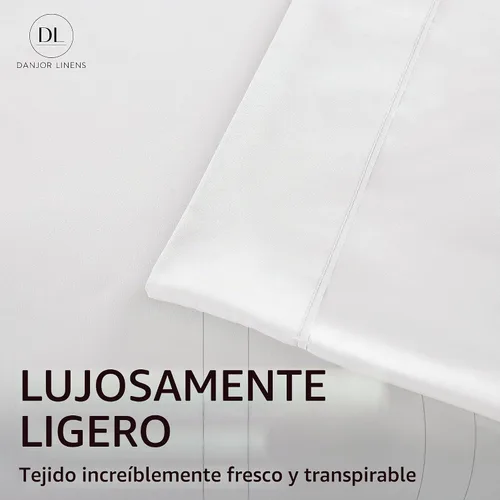 Vista 3 de Danjor Linens - Juego de sábanas para camas literas individuales con 2 fundas para almohadas, microfibra cepillada ligera con bolsillos profundos