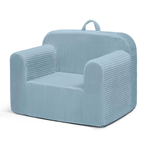 Vista 10 de Delta Children Cozee Silla de espuma de pana, color azul