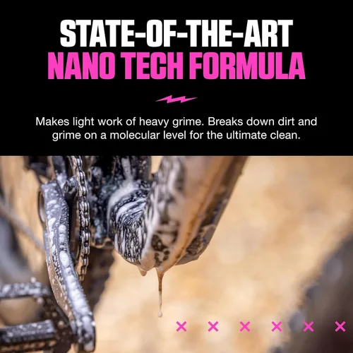 Vista 4 de Muc-Off Nano-Tech - Limpiador de bicicletas, 5 litros, líquido de limpieza de bicicletas de acción rápida, biodegradable, seguro en todas
