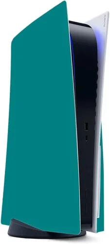 Vista 6 de MightySkins Skin compatible con PS5 / PlayStation 5 Digital Edition - Verde lima sólido Funda protectora de vinilo duradera y única Fácil