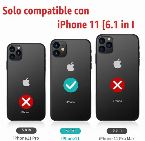 Vista 2 de Funda de batería para iPhone 11, funda de carga portátil recargable de 7000 mAh mejorada compatible con iPhone 11 (6.1 pulgadas) con cargador