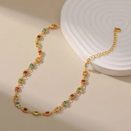 Vista 3 de Yumikoo Tobilleras chapadas en oro de 18 quilates para mujer