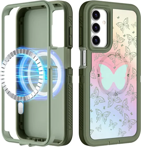 Vista 158 de Funda para Moto G 5G 2024 – Compatible con MagSafe para mujeres y niñas, bonita funda protectora magnética para teléfono, diseño femenino Kawaii