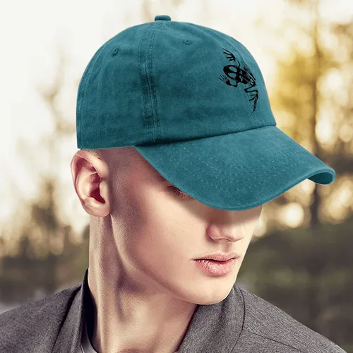 Vista 4 de Baseball Cap Bone Frog Baseball Cap, Vintage Hat for Men