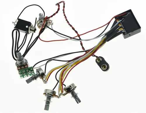 Vista 6 de KAISH Circuit de preamplificador de bajo eléctrico con EQ de 2 bandas activo/pasivo precableado