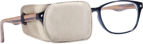 Vista 10 de Parche de ojo de seda Astropic para gafas de adultos y niños para cubrir cualquier ojo (Mediano, Violeta)