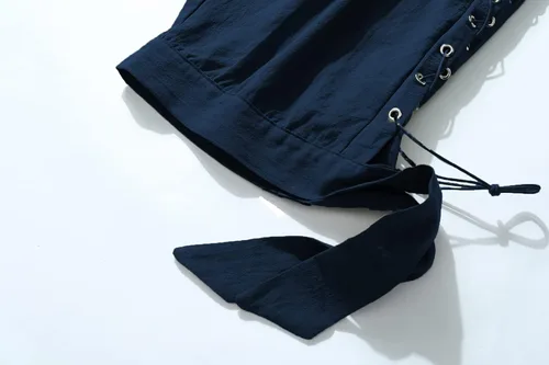 Vista 6 de JIEFULL Pantalones cortos de pirata para hombre, pantalones de disfraz renacentista, pantalones retro medievales, pantalones cortos vikingos