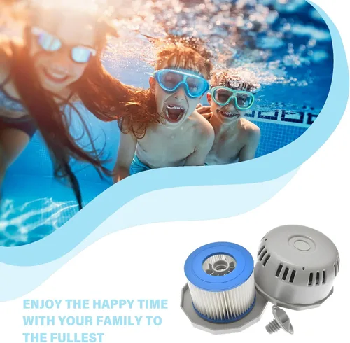 Vista 5 de Aplicable a P6653 y P05343 Piezas de Repuesto Tipo VI Juego de Soporte de Filtro para Jacuzzi Coleman Saluspa, Incluye 2 Cartuchos de Filtro