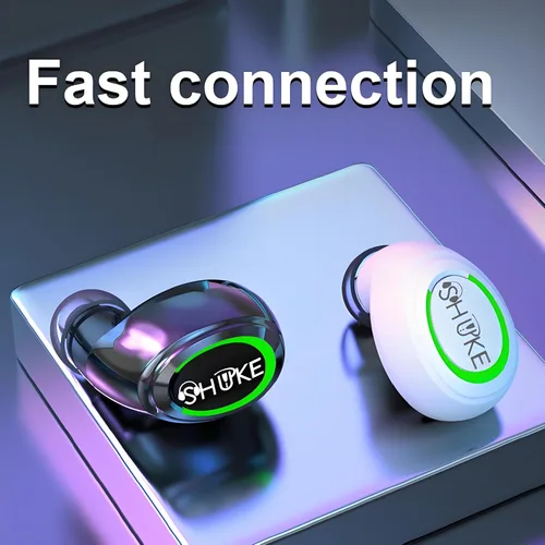 Vista 7 de Auricular Bluetooth inalámbrico único con micrófono, auriculares intrauditivos ligeros para Android, iOS y portátil, ideal para oficina, conducción