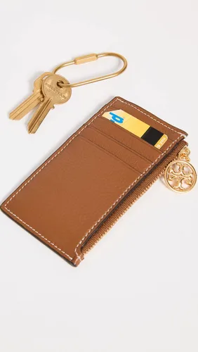 Vista 4 de Tory Burch Estuche para tarjetas Miller con cremallera superior para mujer