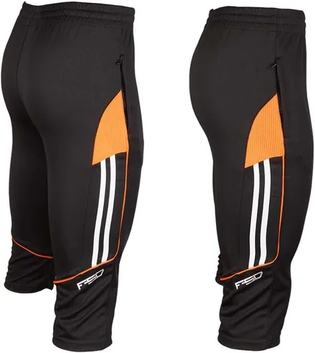 Vista 2 de Shinestone Pantalones de fútbol para correr 3/4 para hombre Naranja