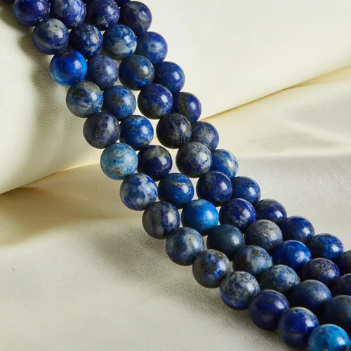 Vista 31 de 60 piezas de cuentas de turquesa africana natural de 6 mm, cuentas de gema redondas sueltas para hacer joyas