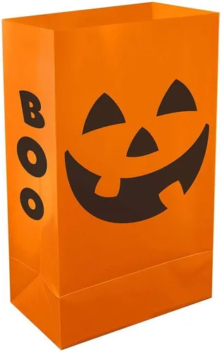 Vista 9 de LumaBase Bolsas de plástico Luminaria, Ghost - Juego de 12