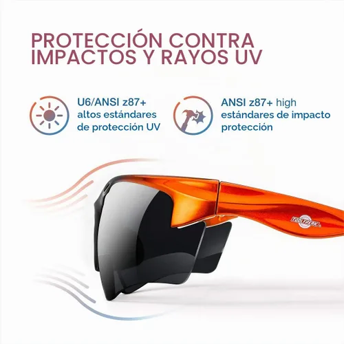 Vista 4 de ToolFreak Gafas de seguridad bifocales Rebel, ANSI z87+ Impact y UV