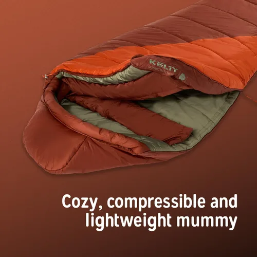 Vista 10 de Kelty Cosmic Synthetic Fill - Saco de dormir de 0 grados para mochilero, regular – correas de compresión, saco de cosas incluido Backpacking