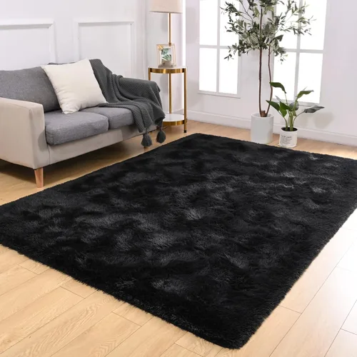 Vista 202 de Softlife Alfombra naranja para dormitorio, alfombra de felpa esponjosa para sala de estar para niñas, alfombra lanuda para niños, alfombra suave