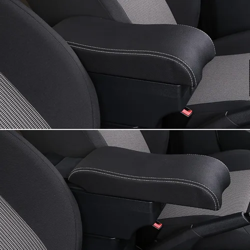 Vista 5 de Caja de reposabrazos de coche, para Renault Sandero Stepway, caja de almacenamiento de reposabrazos, modificación de accesorios interiores