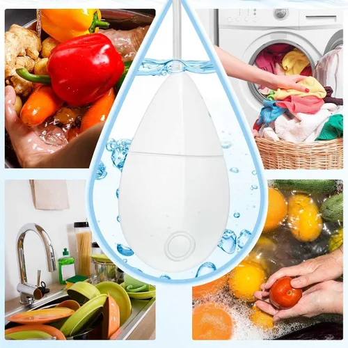 Vista 7 de VENEZIANA Mini lavado portátil, mini lavadora portátil ultrasónica, pequeña lavadora automática USB, pequeño lavavajillas ultrasónico para ropa