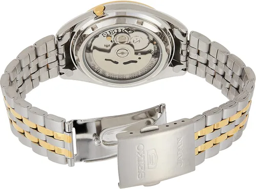 Vista 3 de SEIKO Reloj automático 5 fabricado en Japón SNKL24J1 para hombre, Tono-dorado