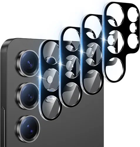 Vista 16 de Paquete de 4 protectores de lente de cámara compatibles con Samsung Galaxy Decoración de la cubierta de lente de cámara de vidrio templado 9H