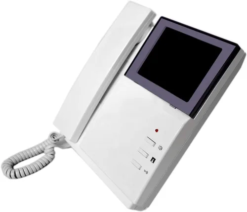 Vista 2 de Sistema de videoportero, monitor LCD transparente de 4.3 pulgadas, kit de timbre de video portero con cable, visión nocturna por infrarrojos, cámara