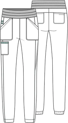 Vista 7 de Ropa quirúrgica para mujer, ropa de trabajo, revolución suave, elástica, fácil cuidado, WW011