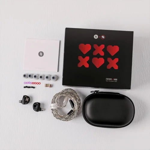 Vista 8 de Linsoul SIMGOT EW300 - Audífonos intrauditivos híbridos de alta fidelidad, 1DD+1Planar+1PZT, auriculares con cable IEM, auriculares