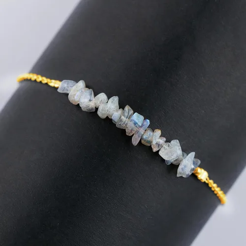 Vista 3 de Gemstone Chips Bracelet Gold