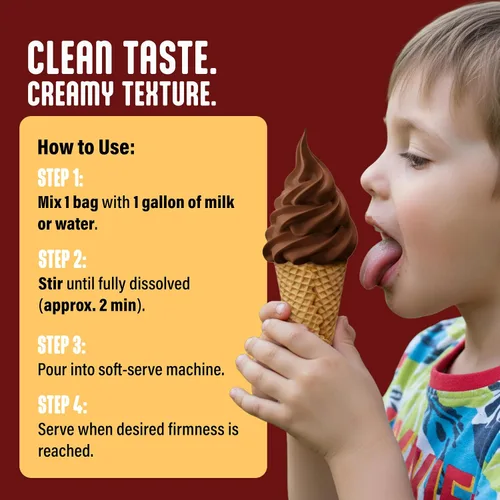 Vista 5 de Blentte Mezcla para Helado Suave en Polvo - Polvo Cremoso Natural para Heladera de Postres Congelados, Helado Casero, Gelato o Yogur - Mezcla