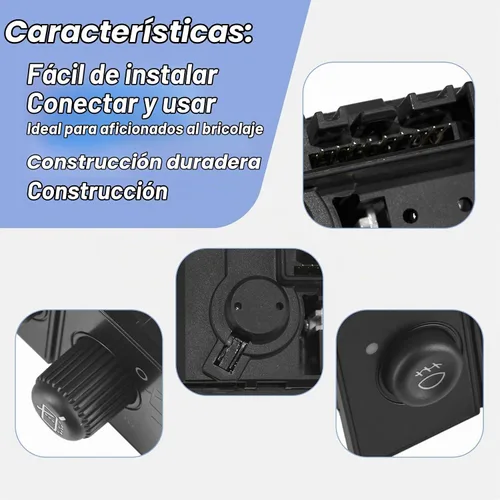 Vista 5 de Interruptor del limpiaparabrisas trasero, interruptor de control de luz antiniebla, compatible con Chevy Suburban 1500 2500 2003-2006 / Tahoe/GMC