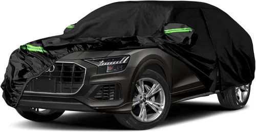 Vista 19 de Fundas impermeables para automóvil de repuesto para Fiat 1957-1975 500/500L/500F, 6 capas para todo tipo de clima, funda de automóvil con puerta