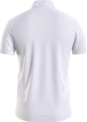 Vista 2 de Tommy Hilfiger Polo de piqué elástico de manga corta para hombre en corte ajustado, Cobalto