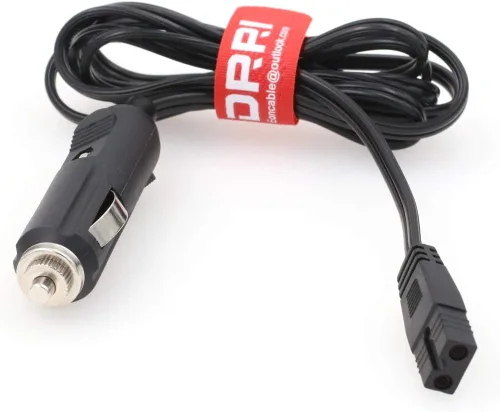 Vista 10 de Compresor portátil de ángulo recto de 12 V CC, mini refrigeradores de automóvil, cable de alimentación termoeléctrico universal para automóvil