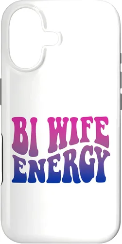 Vista 32 de iPhone 13 Pro Bi Wife Energy Bisexual Pride Bisexual Flag Retro Vintage Case