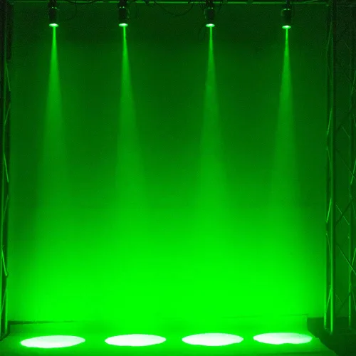 Vista 7 de la bola del disco de 12w RGBW enciende la luz de la bola del espejo, luces del punto del punto del disco del proyector de Pinpoint Dj Pinspot DMX